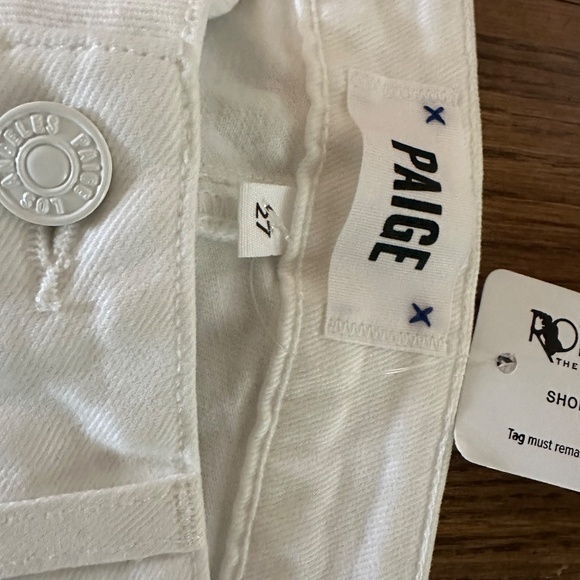 Paige Hoxton NWT Size 27 Button Raw Hem Jeans - Picture 6 of 7